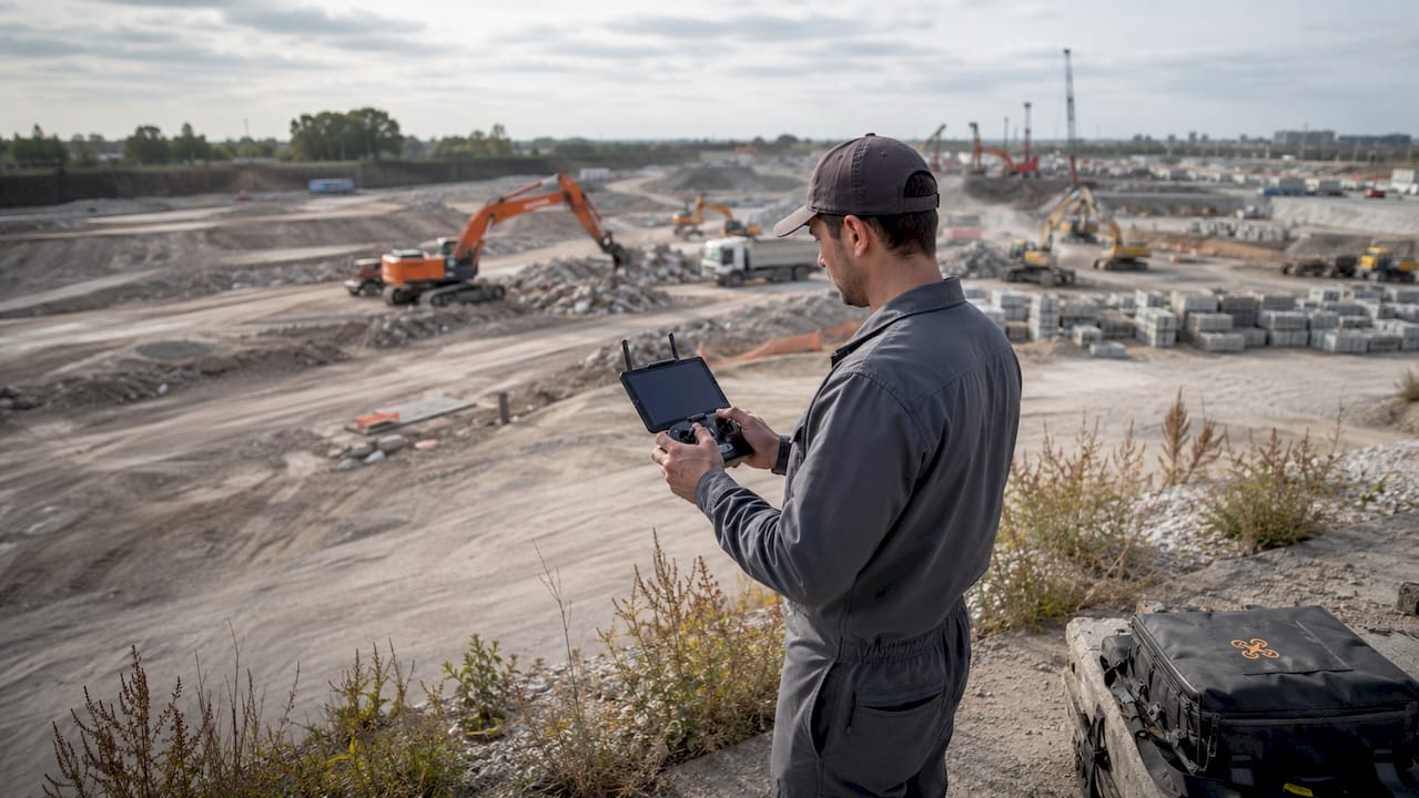 Drone et sécurité des chantiers : guide 2026